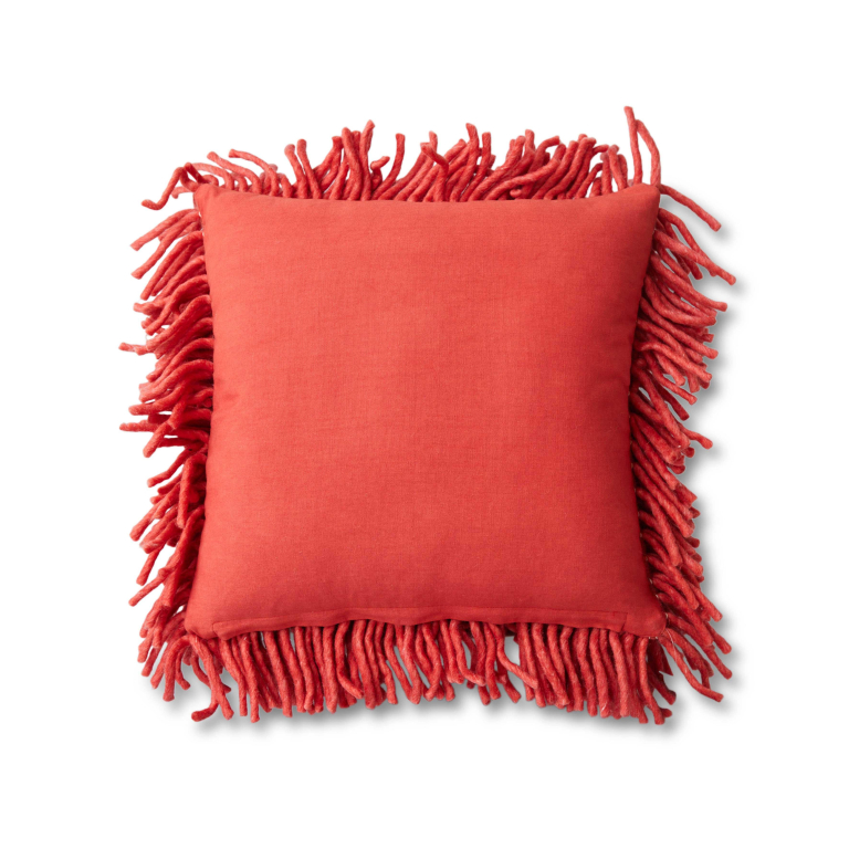HKliving Rugged Woolen kussen 50x50 Cherry Red