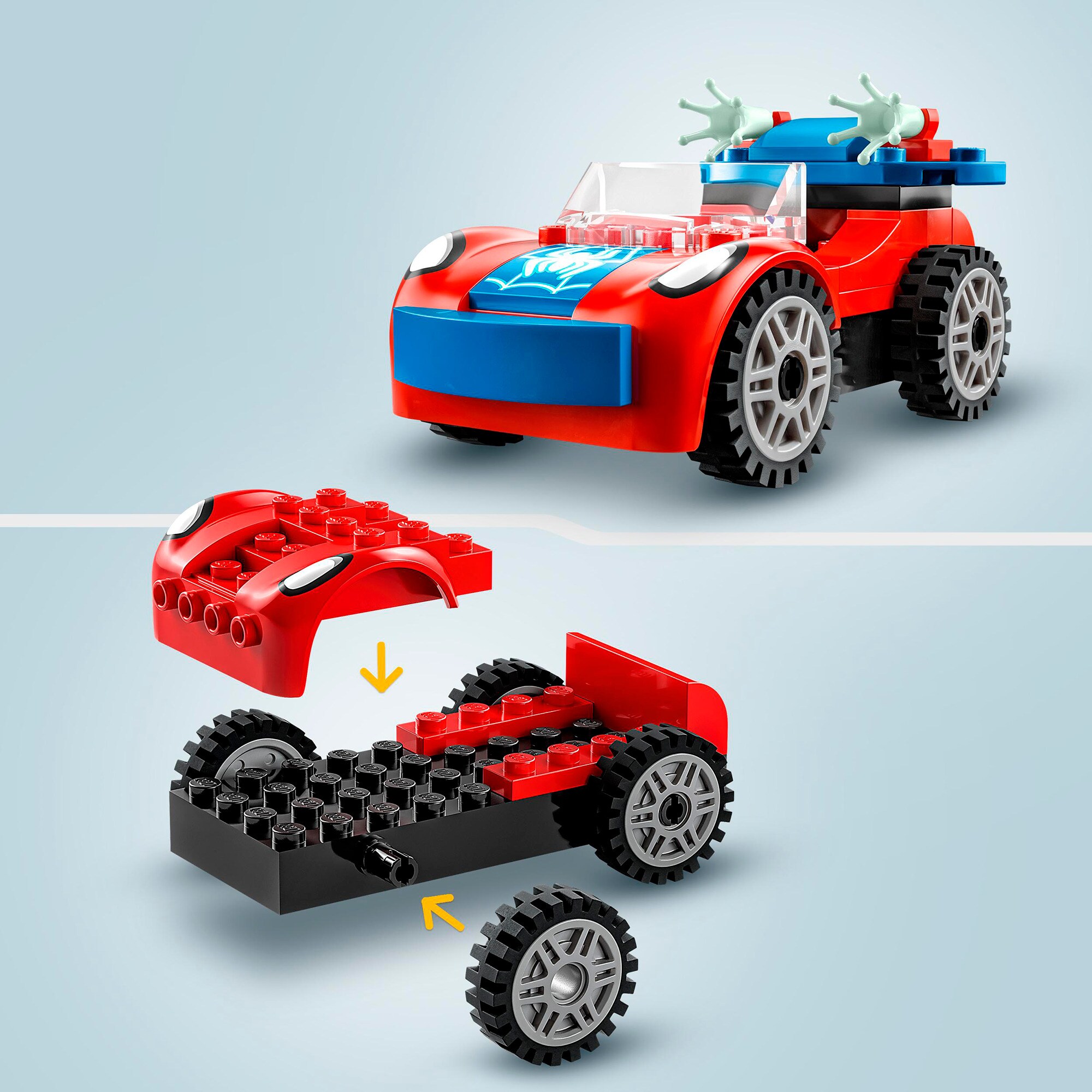 LEGO Konstruktionsspielzeug Marvel Spidey und seine Super-Freunde Spider-Mans Auto und Doc Ock