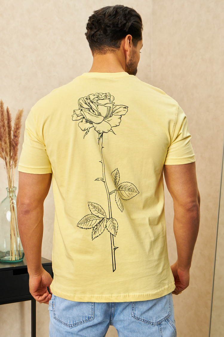 T-shirt fleurs 