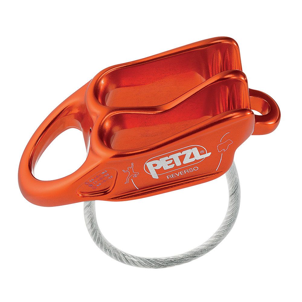 Petzl REVERSO - Assureur rouge/orange