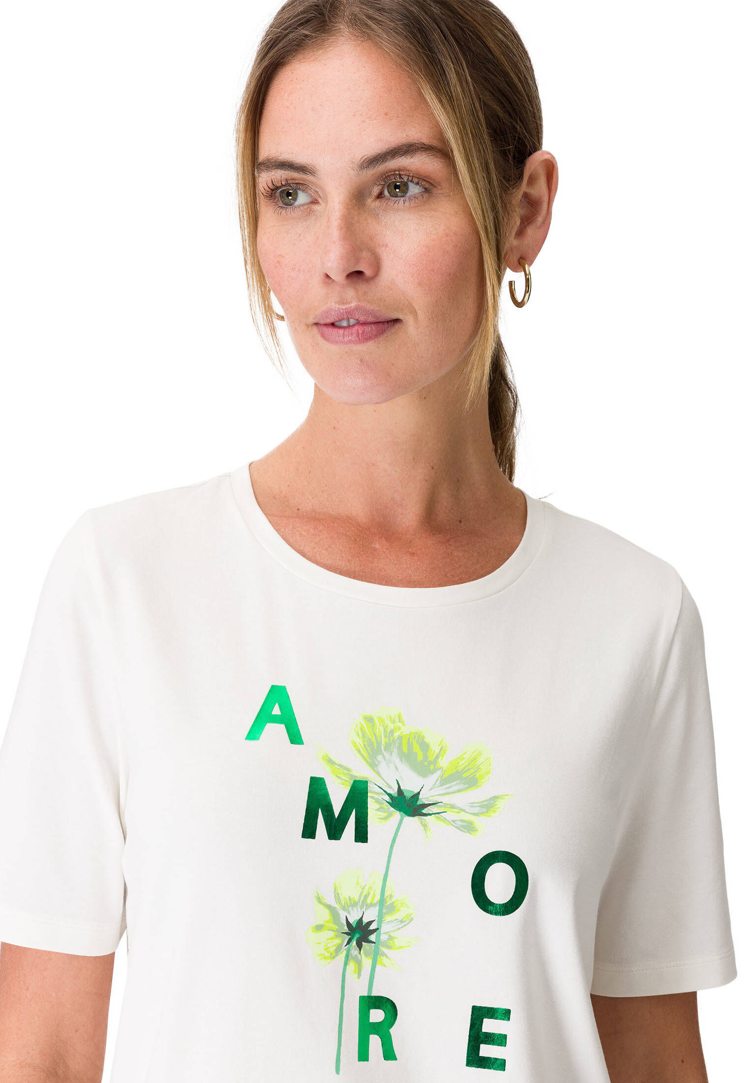 zero| Damen T-Shirt mit Foliendruck
