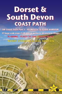 Dorset and South Devon Coast Path - guide and maps to 48 towns and villages with large-scale walking maps (1:20 000): Plymouth to Poole Harbour - Planning, places to stay and places to eat (Paperback)