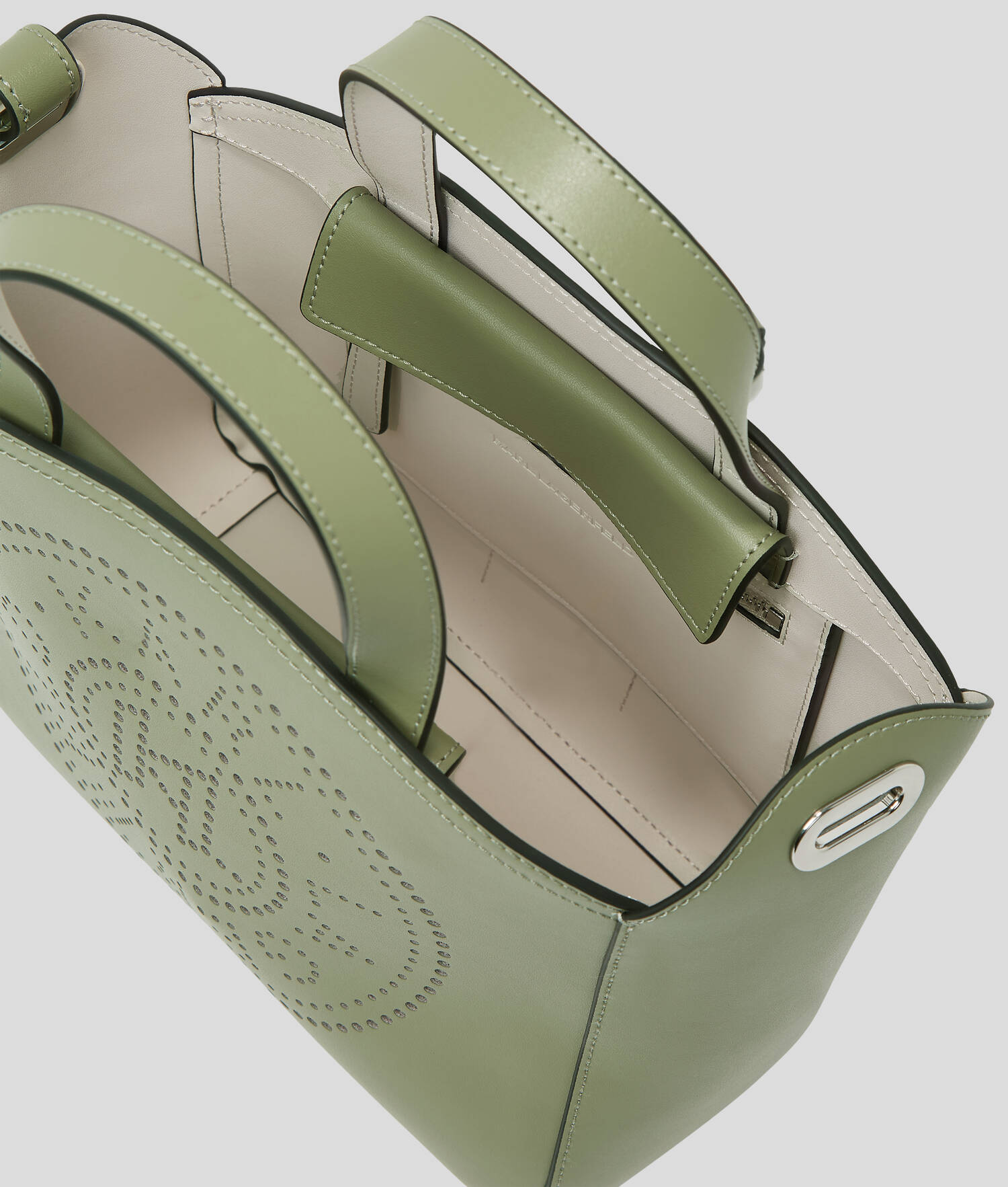 PETIT SAC CABAS PERFORÉ K/CIRCLE - Vert d'huile
