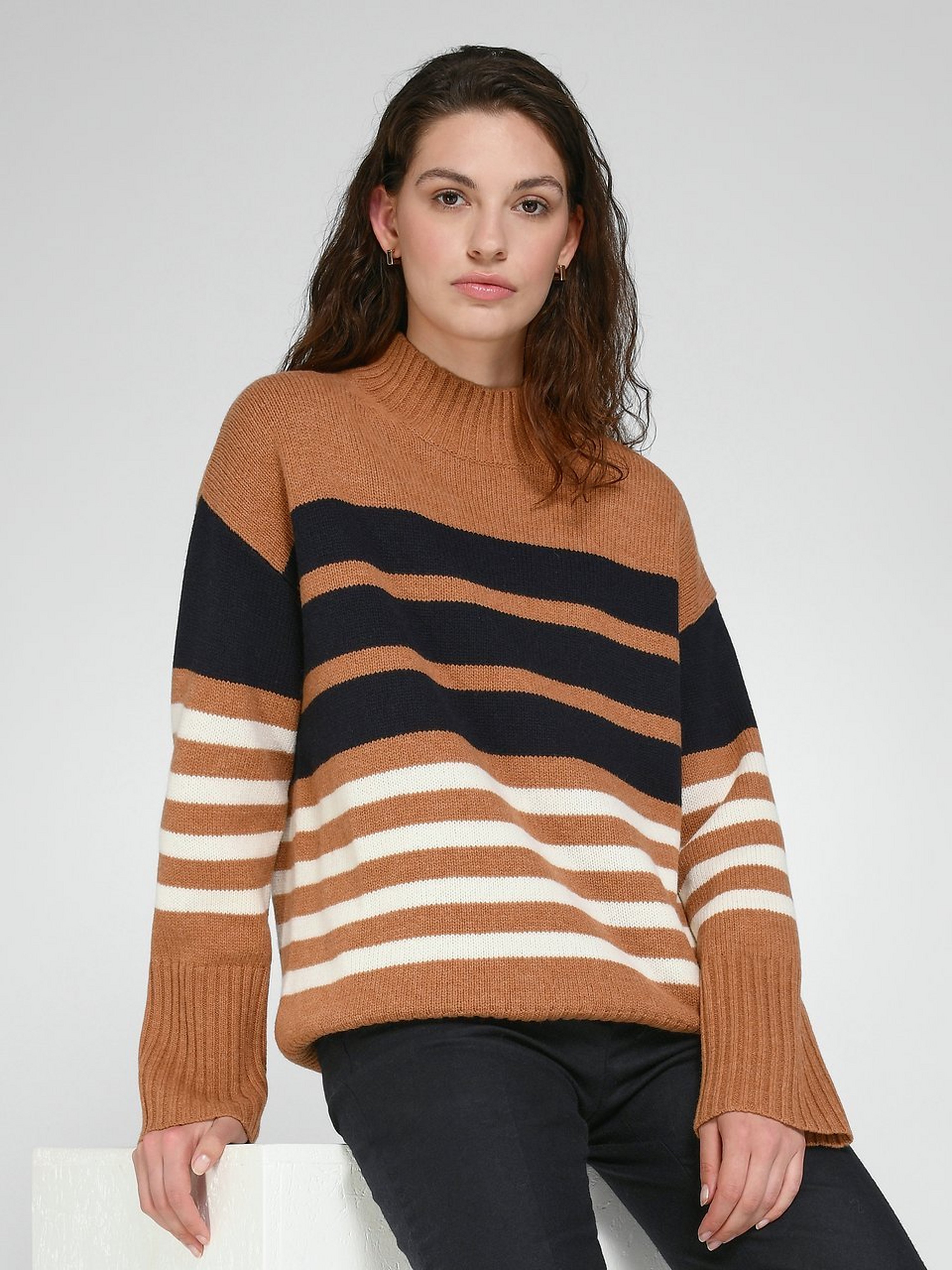 Pullover mit Stehbund