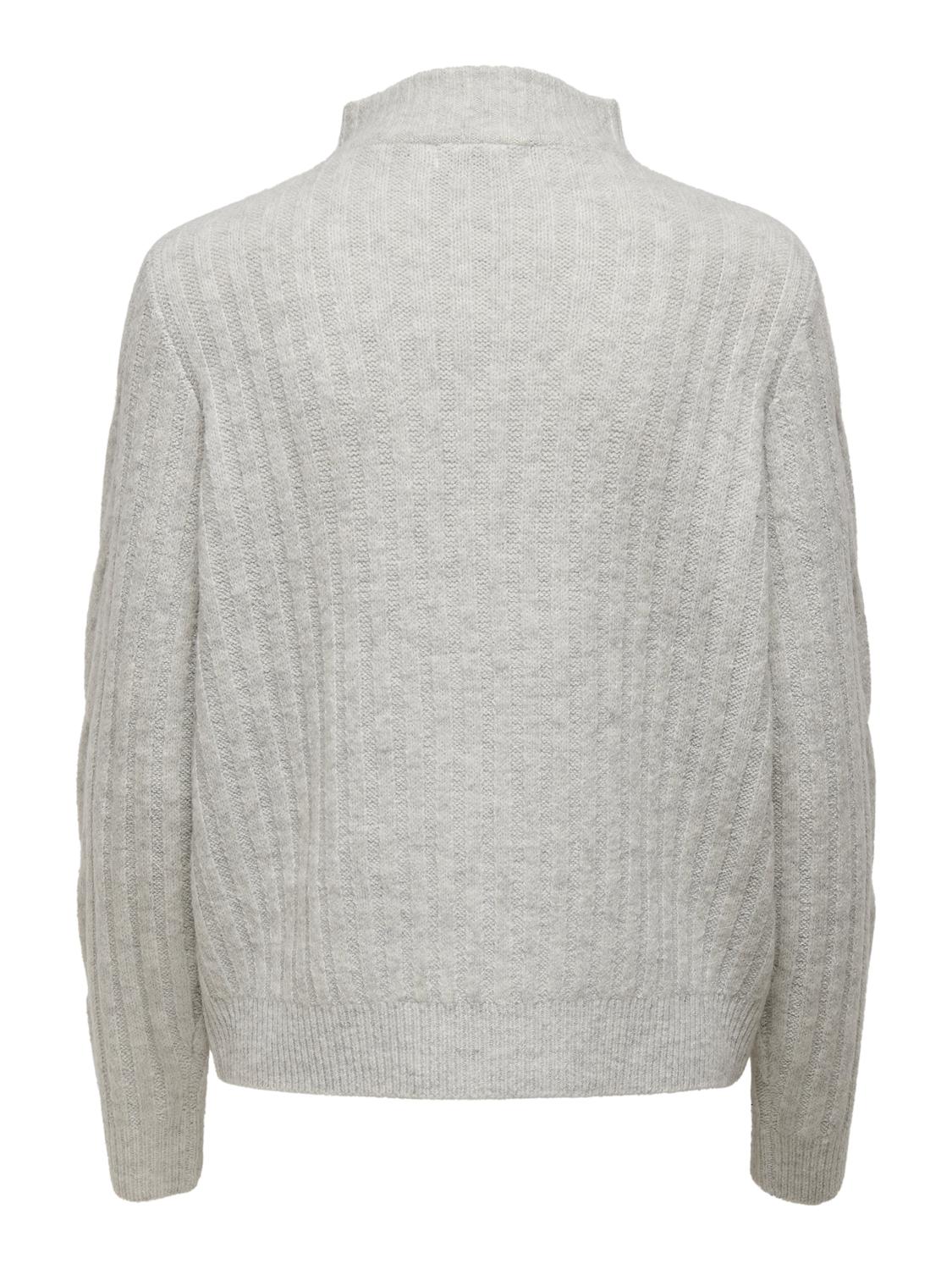 JDYANDREA Strickpullover Super Light Grey Melange