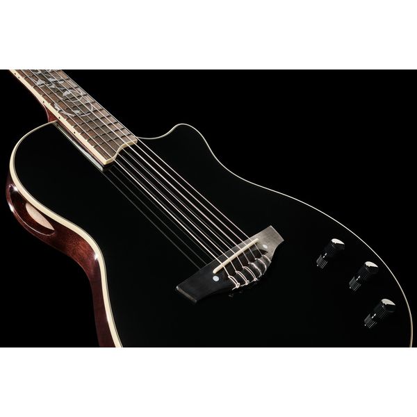 Harley Benton Nashville Nylon Plus BK w/Case