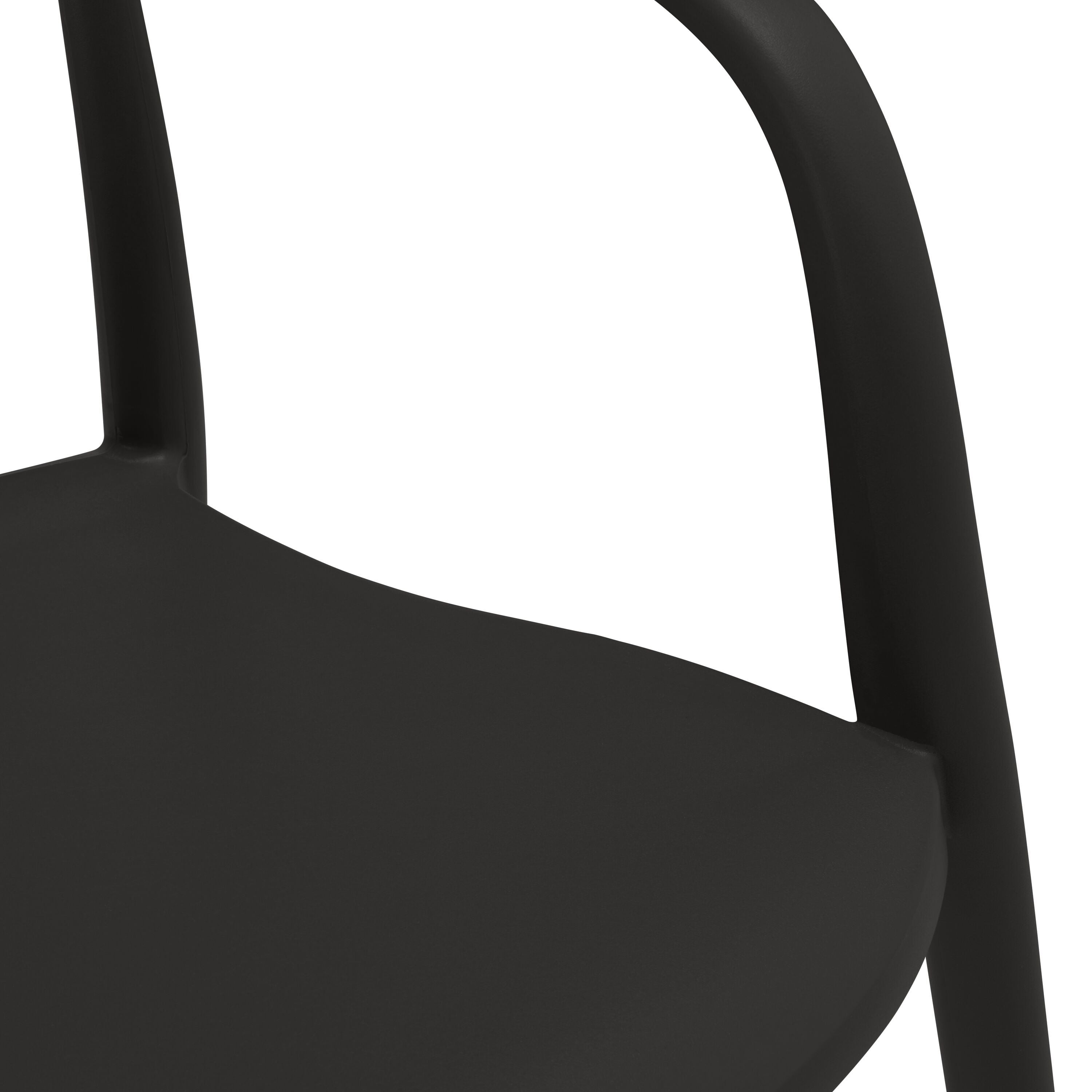 NAPARI Stuhl - Schwarz / B: 52.5 cm x T: 53.0 cm x H: 78.0 cm