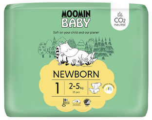 Muumi Moomin Baby Luier maat 1 Newborn 25ST