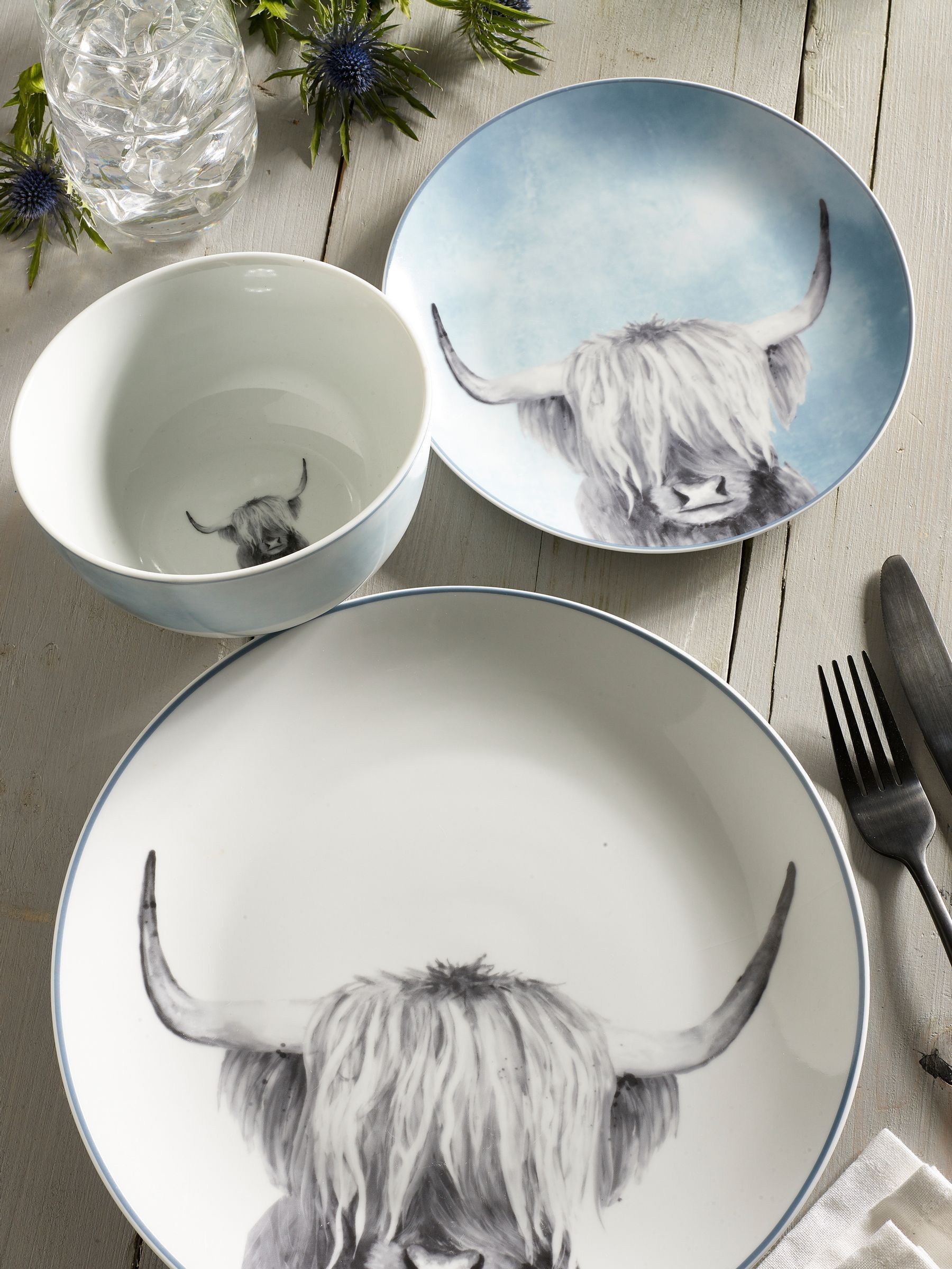 Hamish The Highland Cow 12-delige dinerset