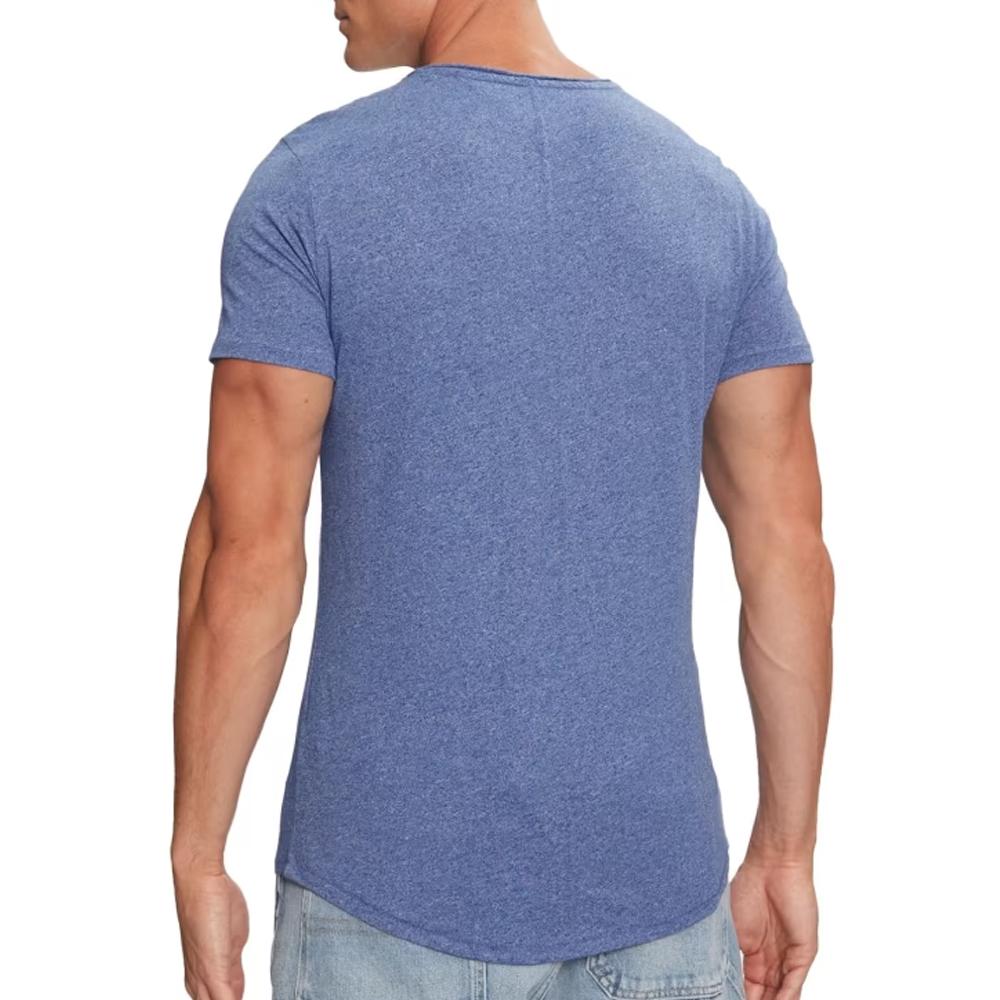 Tommy Hilfiger T-shirt Bleu Homme Tommy Hilfiger Slim Jaspe