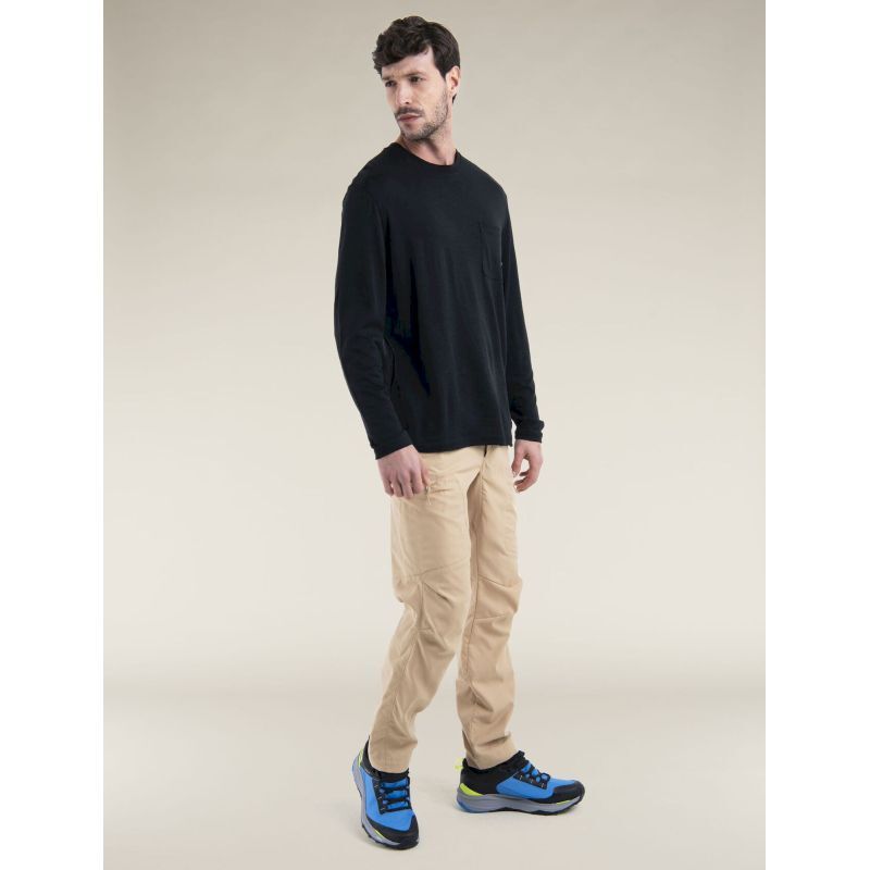 Merino Tech Lite III LS Relaxed Pocket Tee - T-shirt en laine mérinos homme