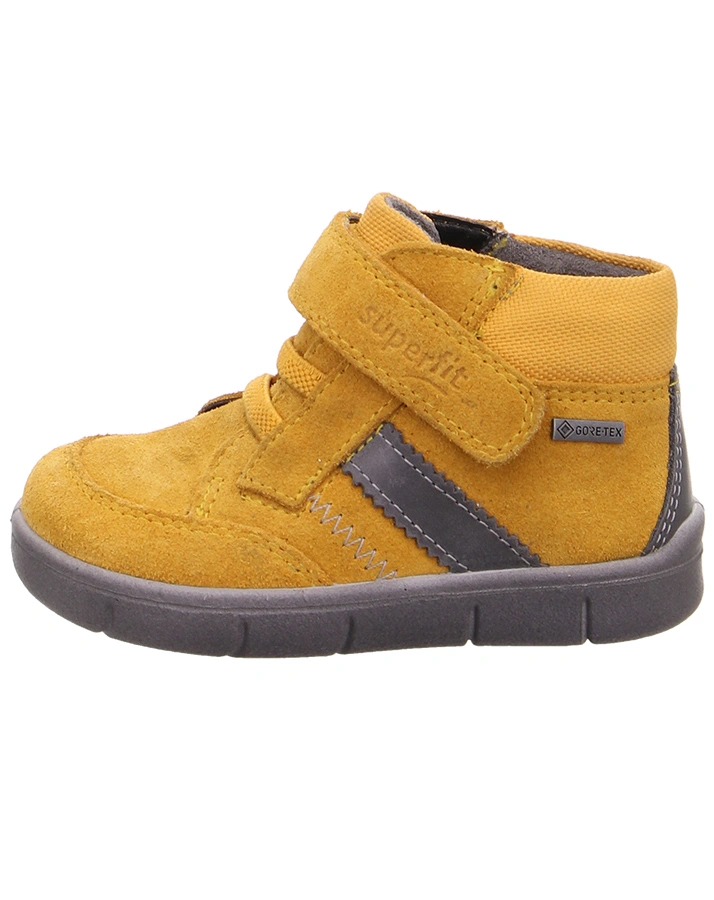 Klett-Halbschuhe ULLI gefüttert in gelb/grau