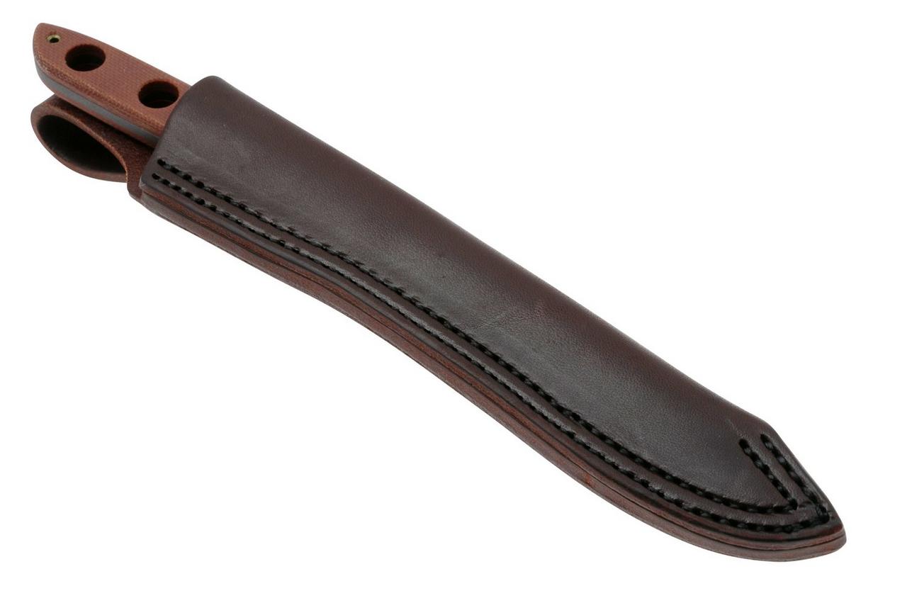 CRKT Kasilof 3031 Cerakote 1095, Brown Micarta, vaststaand mes, Russ Kommer design