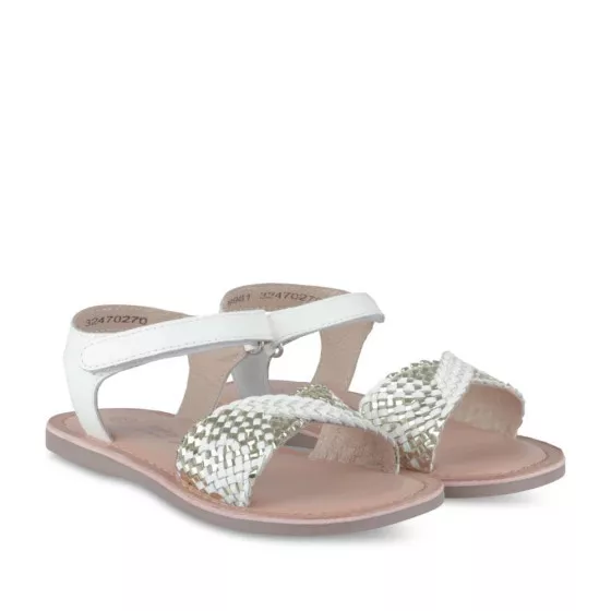 Sandales BLANC NINI & GIRLS CUIR