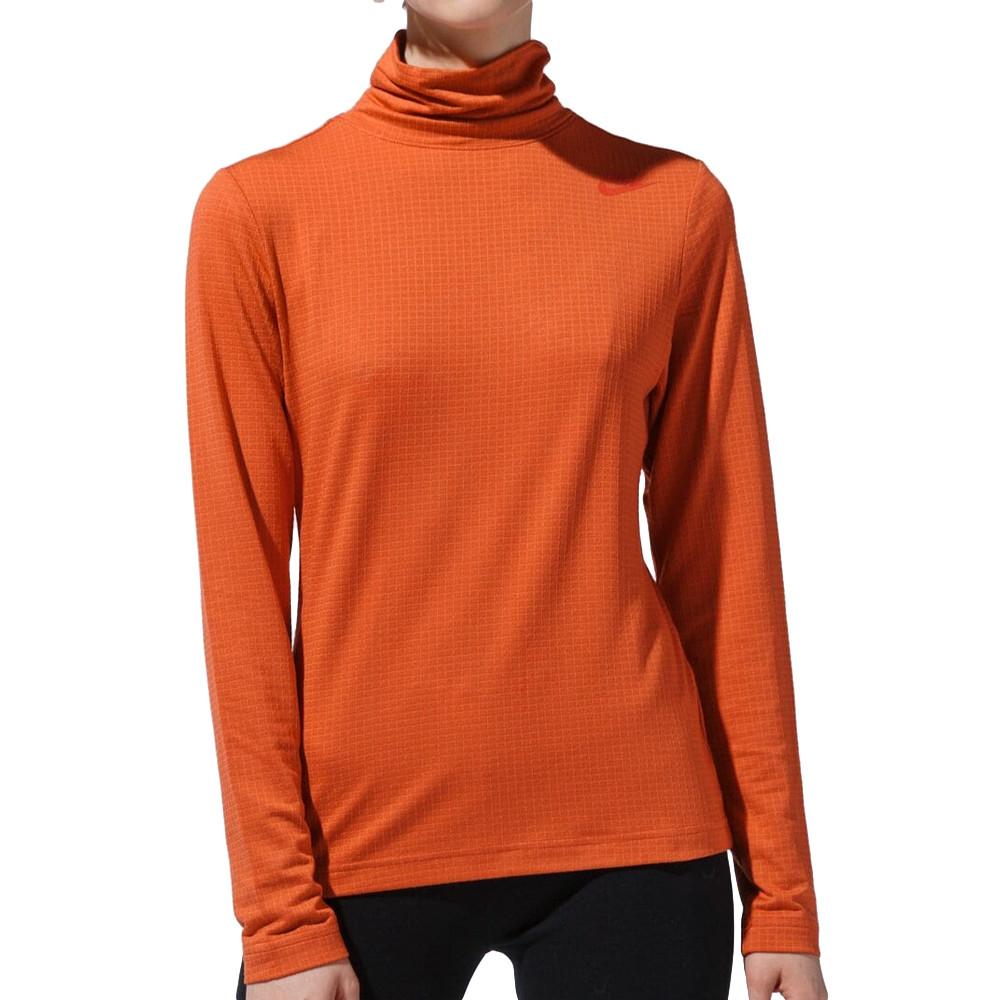 Nike T-shirt Manches Longues Orange Femme Nike Mocku