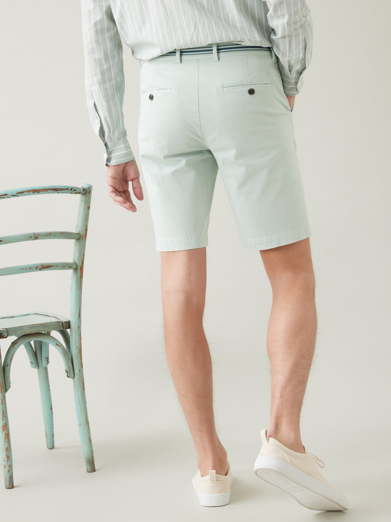 Bermuda droit homme coton stretch