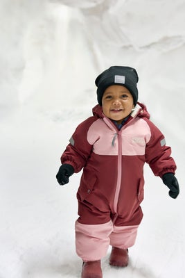 Nordbjørn Fernie Babydress, Silver Pink/Oxblood Red