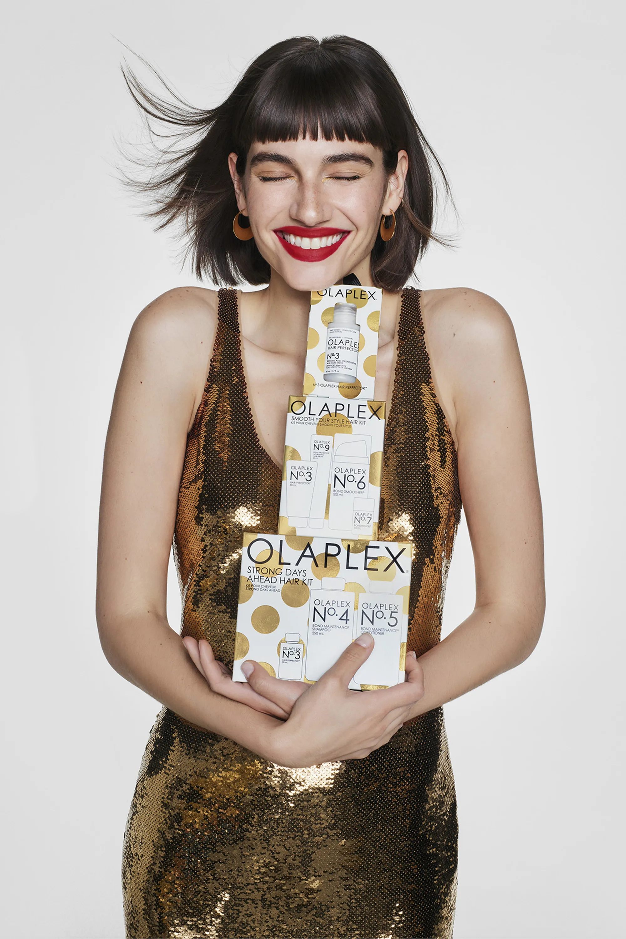 OLAPLEX Kit de soins réparateurs pour les cheveux-550 ml