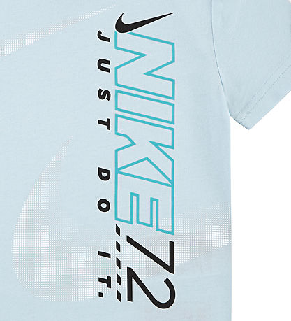 Nike Shorts Set - T-Shirt/Shorts - Hellblau/Schwarz