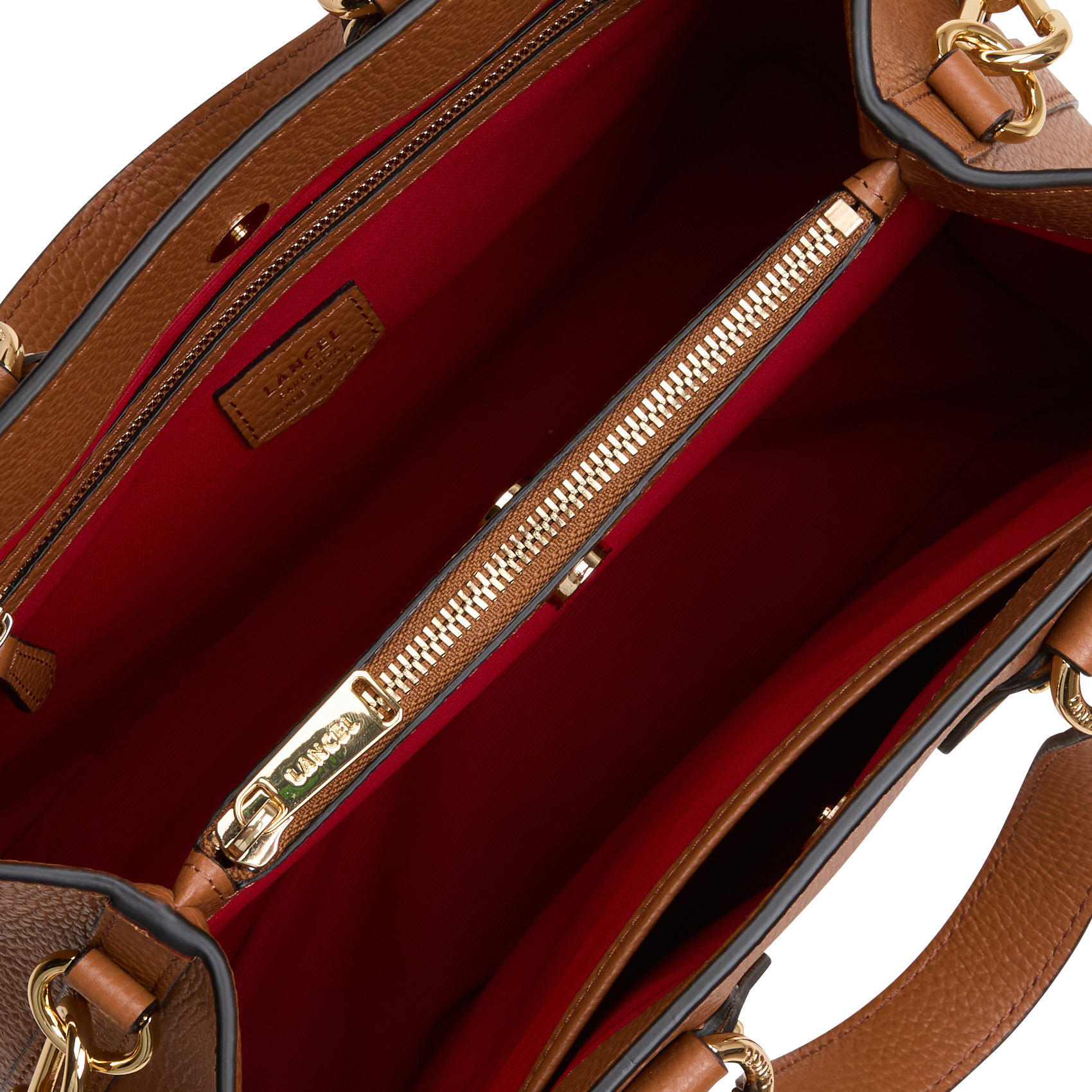 NEO IZY - Sac porté main en cuir grainé | Beige