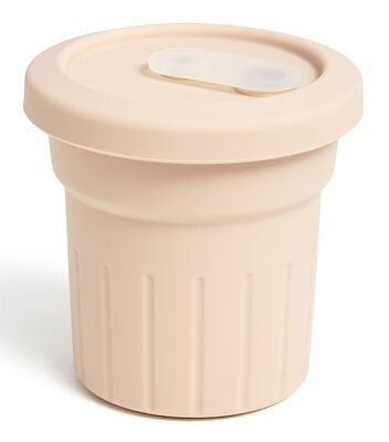 Petite Chérie Elio Silikonkopp med Sugerør, Dusty Pink