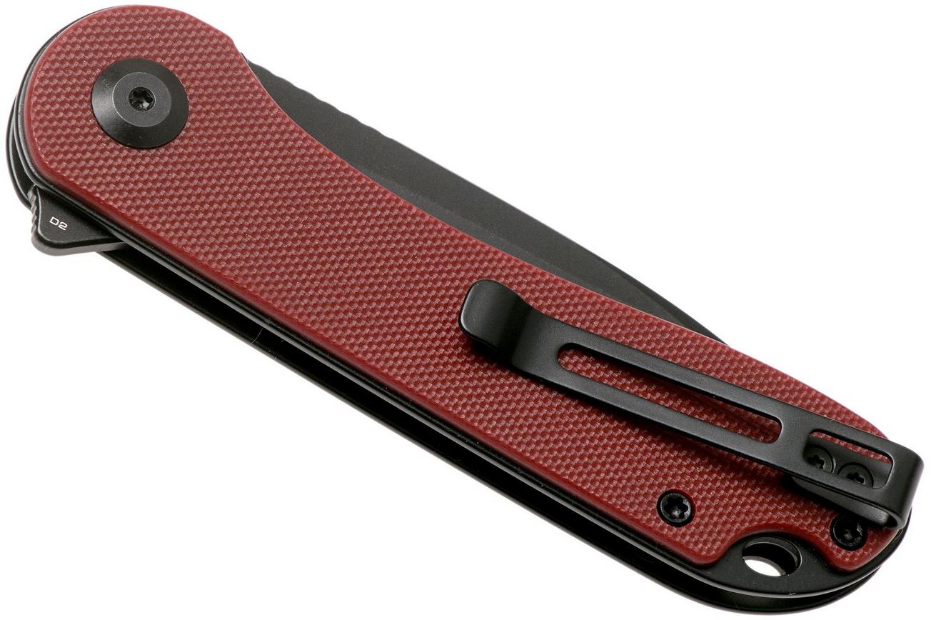 Civivi Elementum C907A-1 Black, Burgundy G10 zakmes