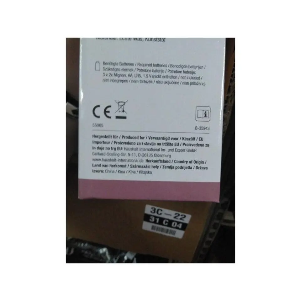 LED kaarsen/stompkaarsen - set van 3x - creme wit - wax - timer