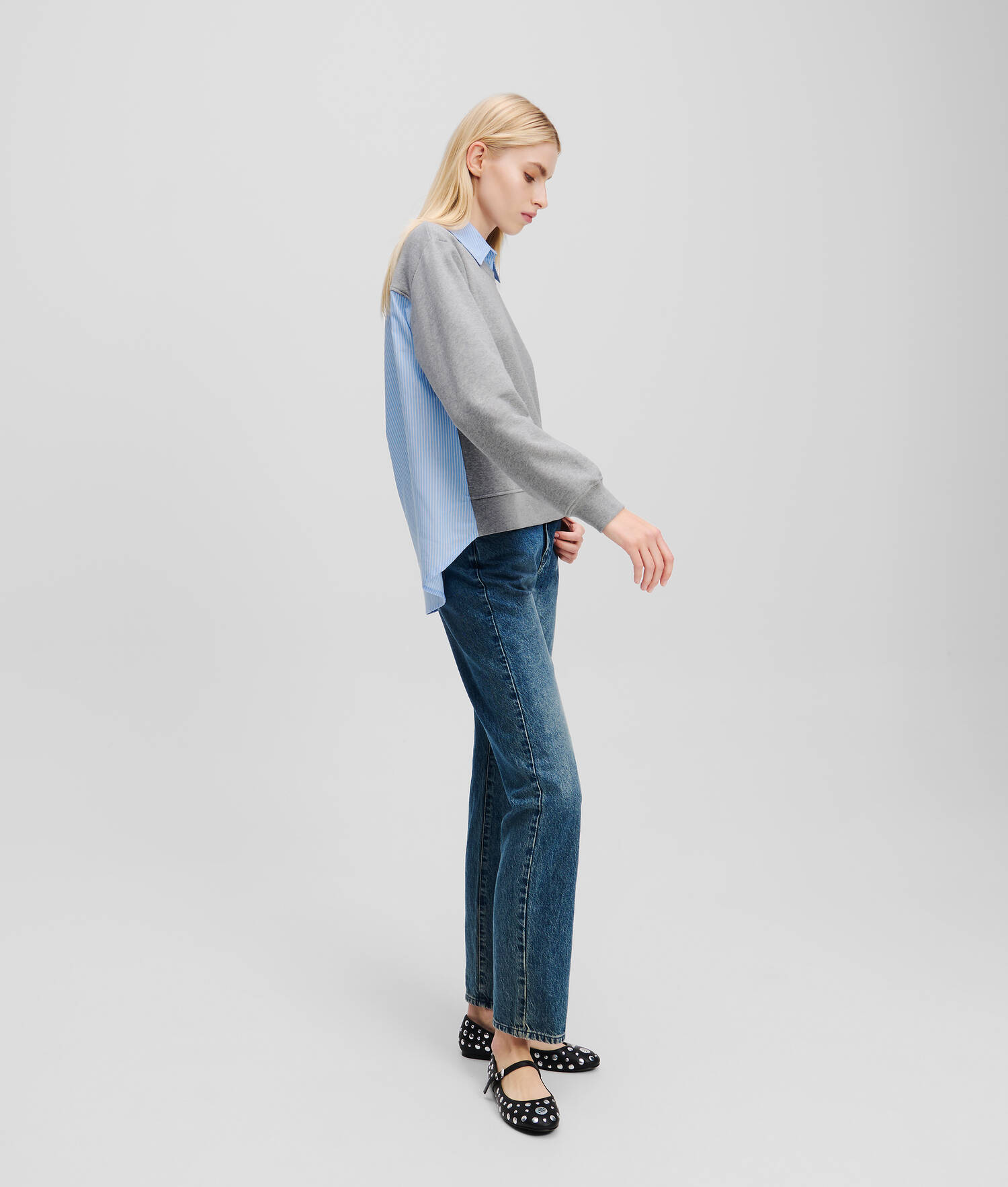 SWEAT-SHIRT EN TISSU MÉLANGÉ IKON