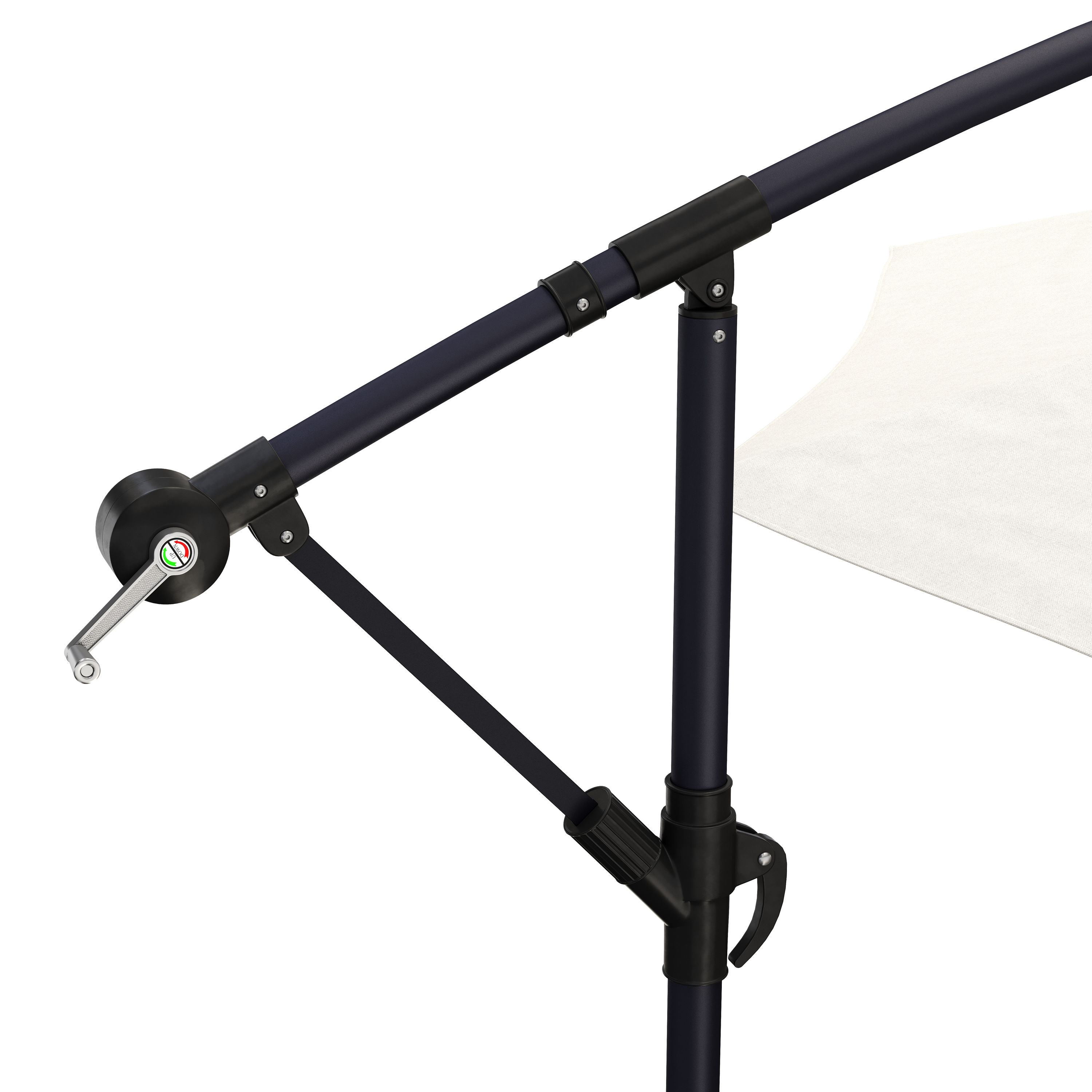 Sonnenschirm Ampelschirm SUN 270 cm weiss