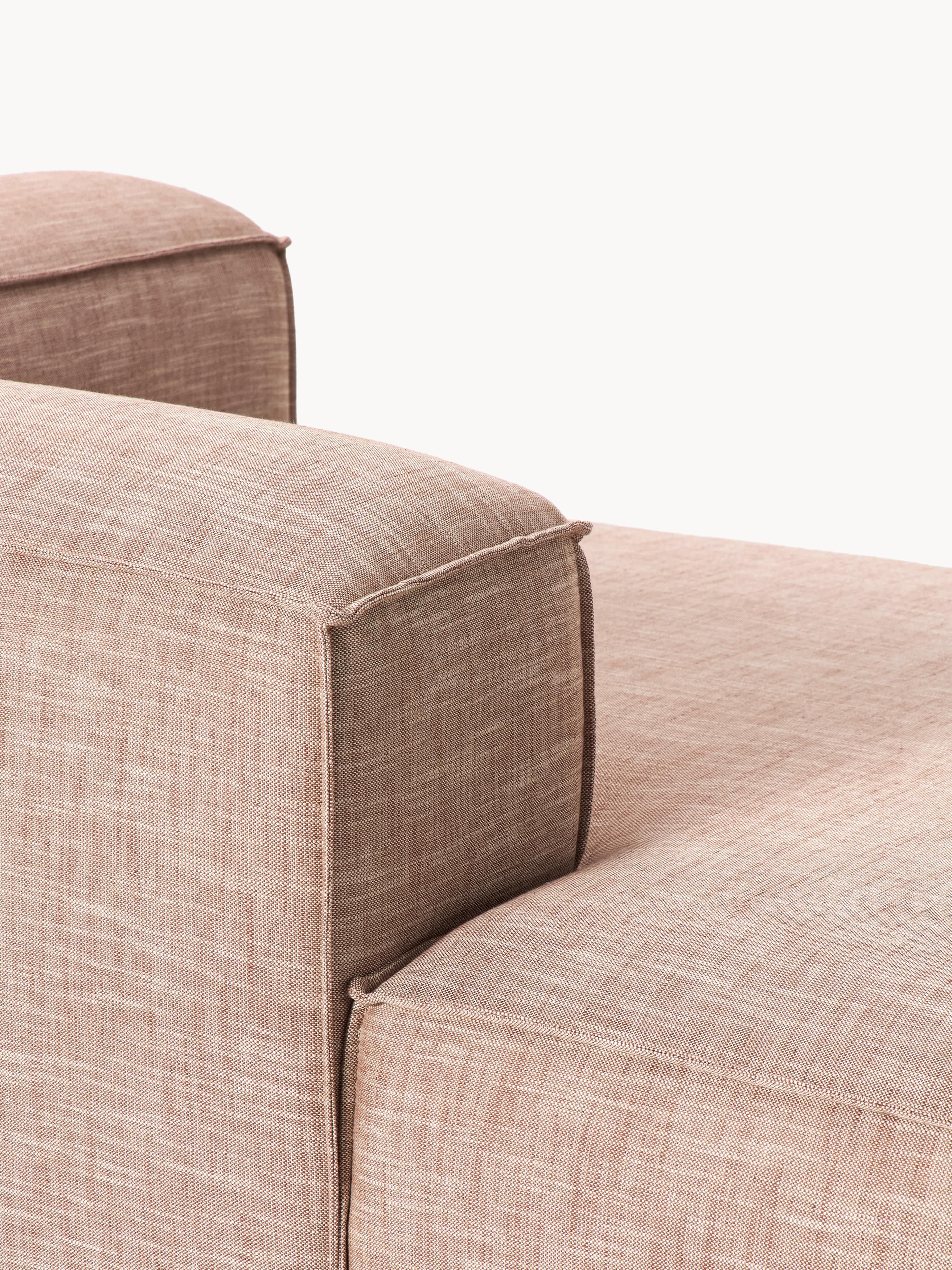 Chaise longue hoekmodule Lennon van linnenmix
