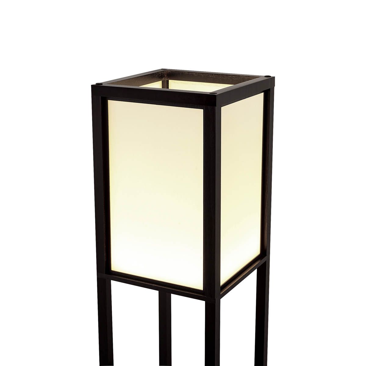 Design vloerlamp zwart met wit incl. LED - Nea