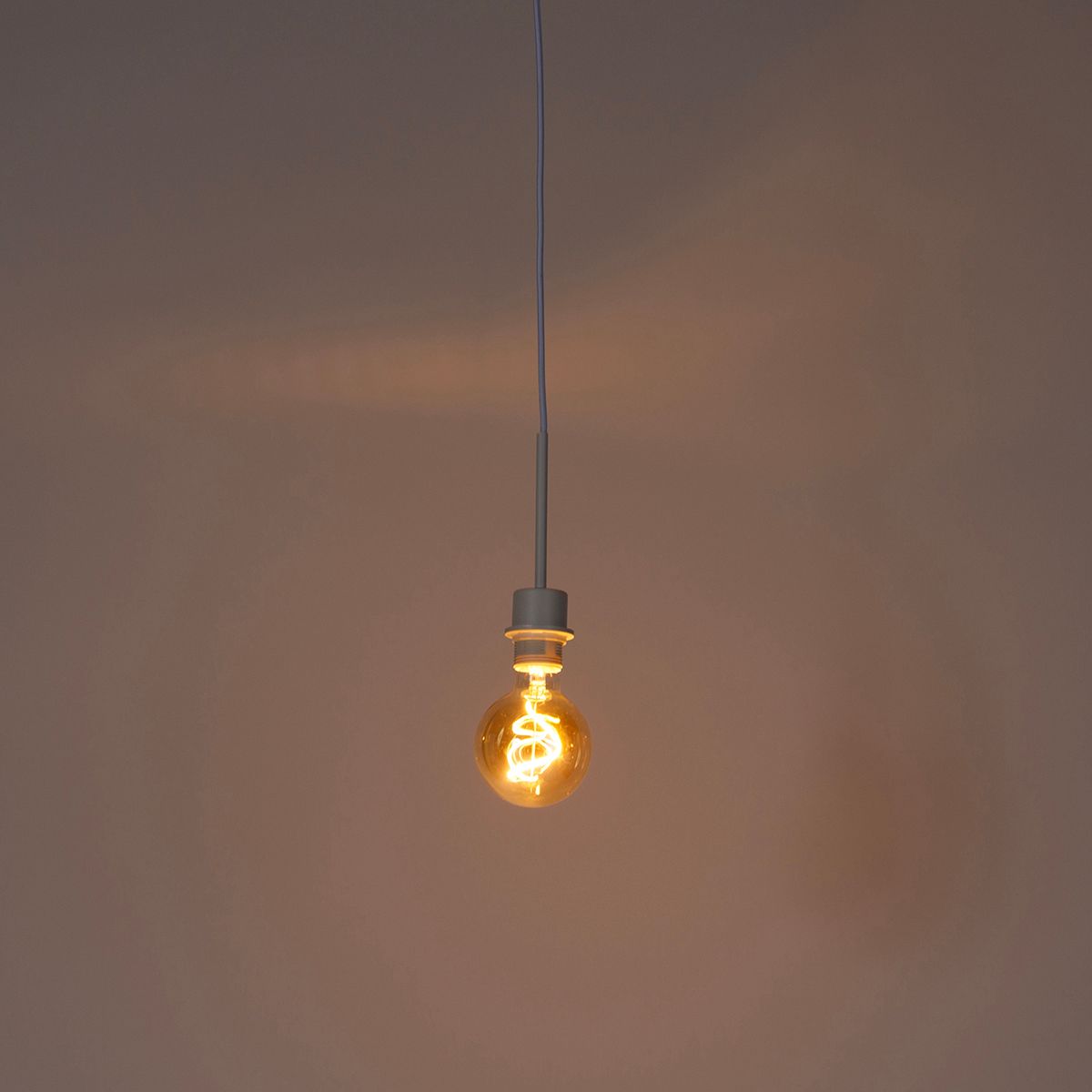 Moderne hanglamp wit zonder kap - Combi 1