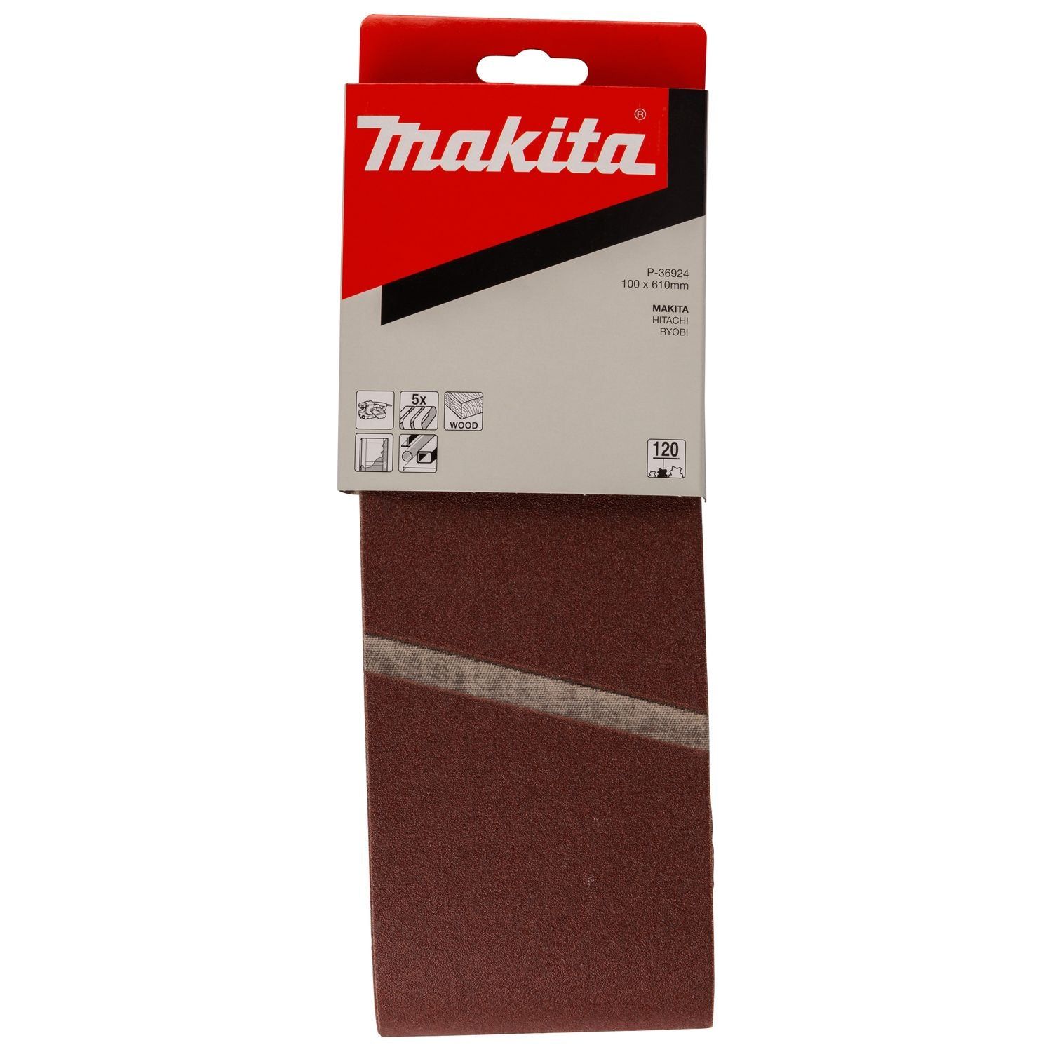 Makita P-36924 Schuurband 100x610mm A120 VE=5