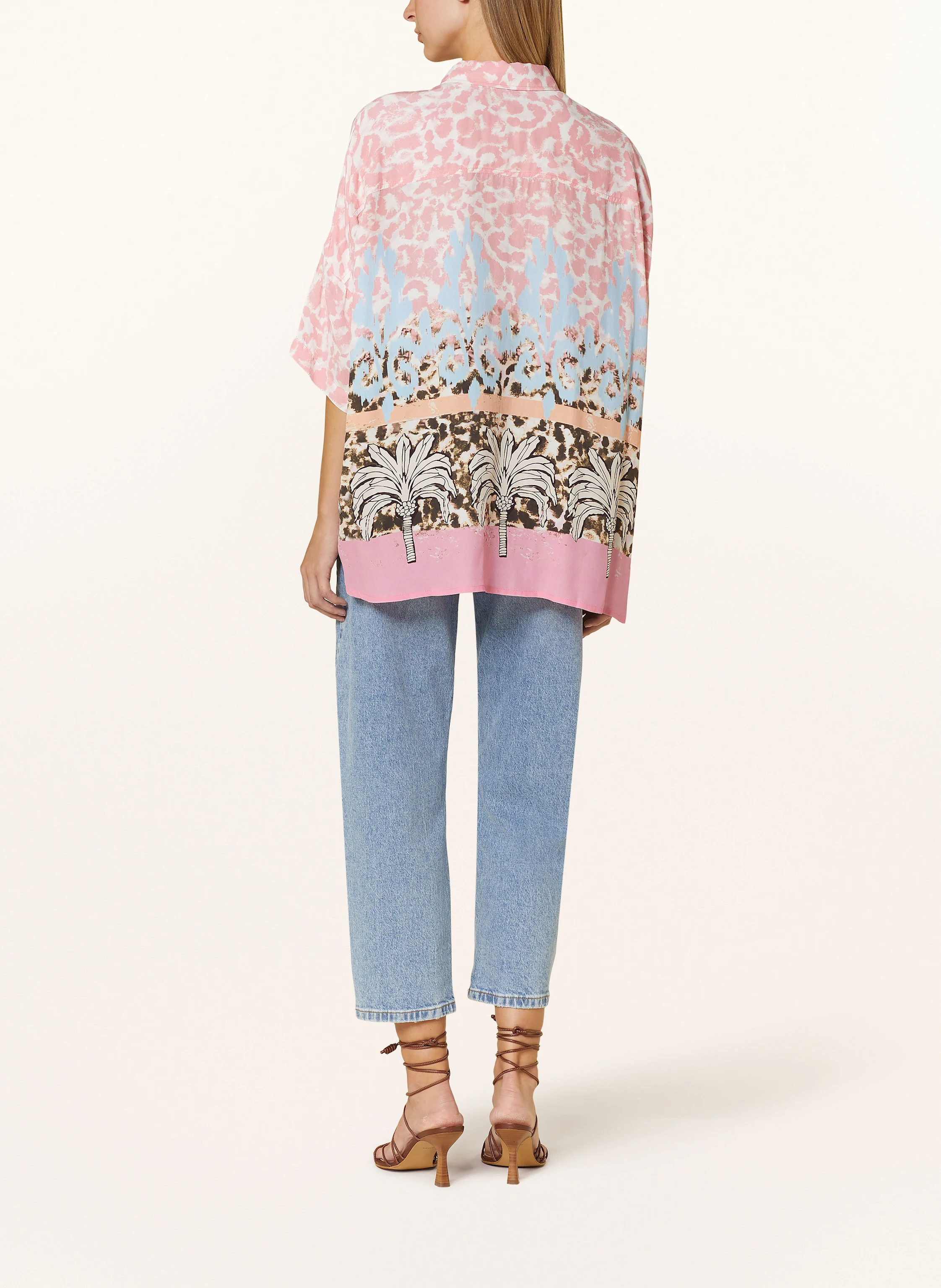 yippie hippie Oversized-Hemdbluse