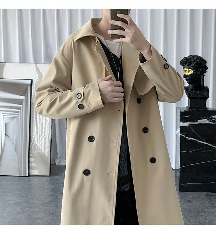 Bay Go Mall - Trenchcoat met kraag en dubbele rij knopen