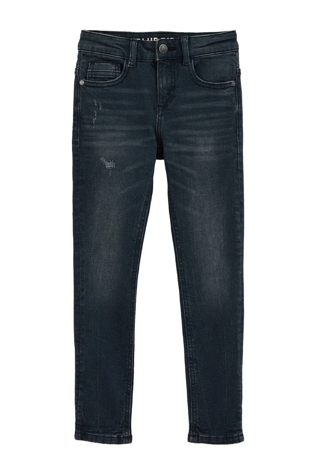 WE Fashion Blue Ridge waist slim fit jeans dark blue denim