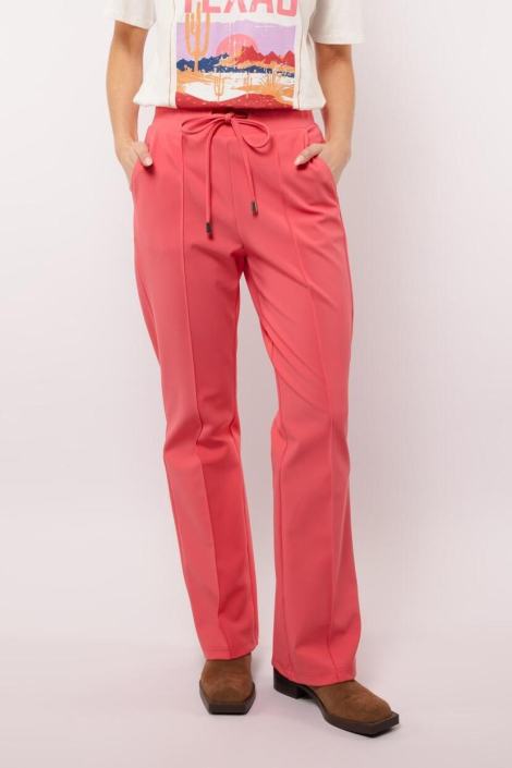 Fluresk roze dames broek