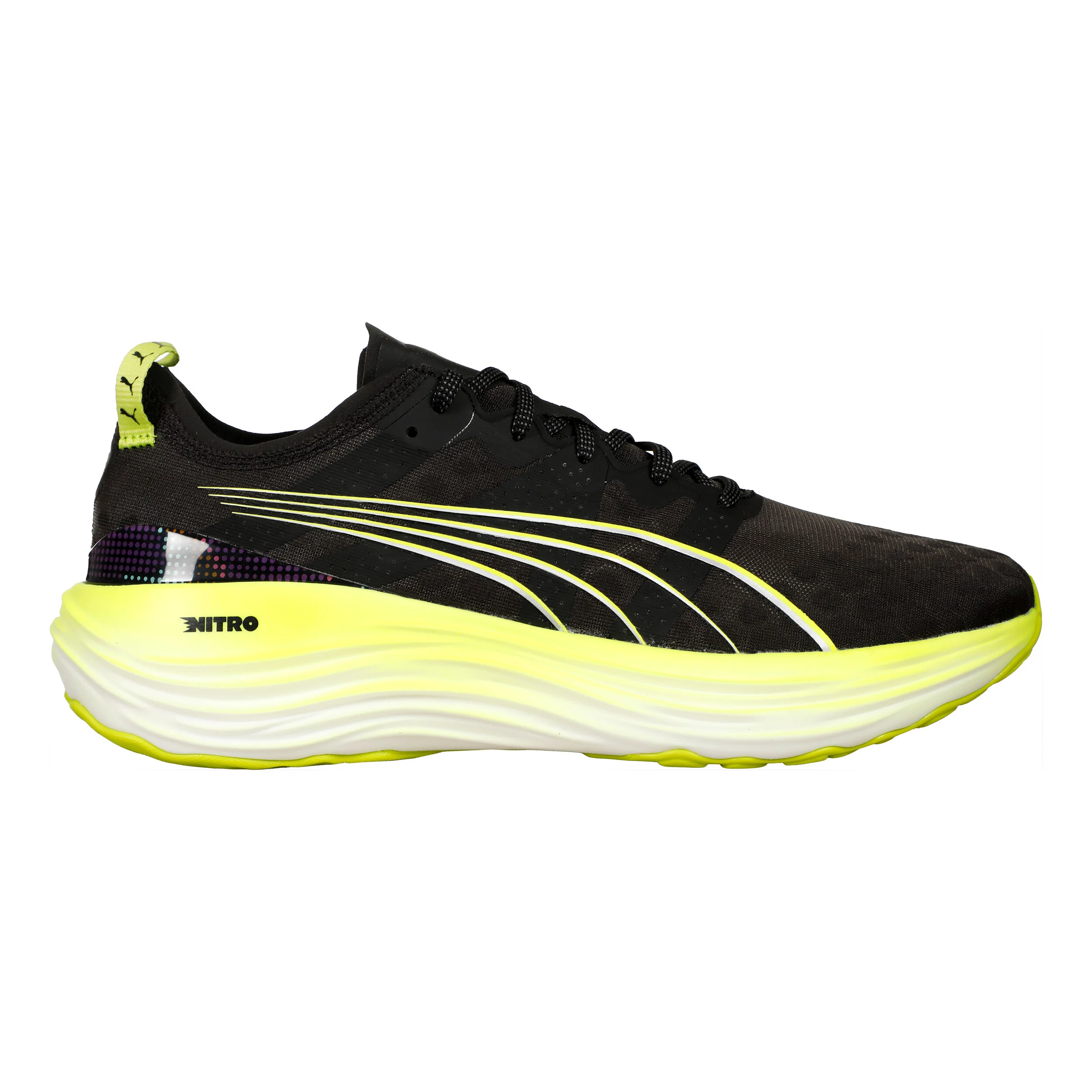 Puma ForeverRun Nitro Psychedelic Rush Chaussure De Running Avec Stabilisateurs Hommes - Noir