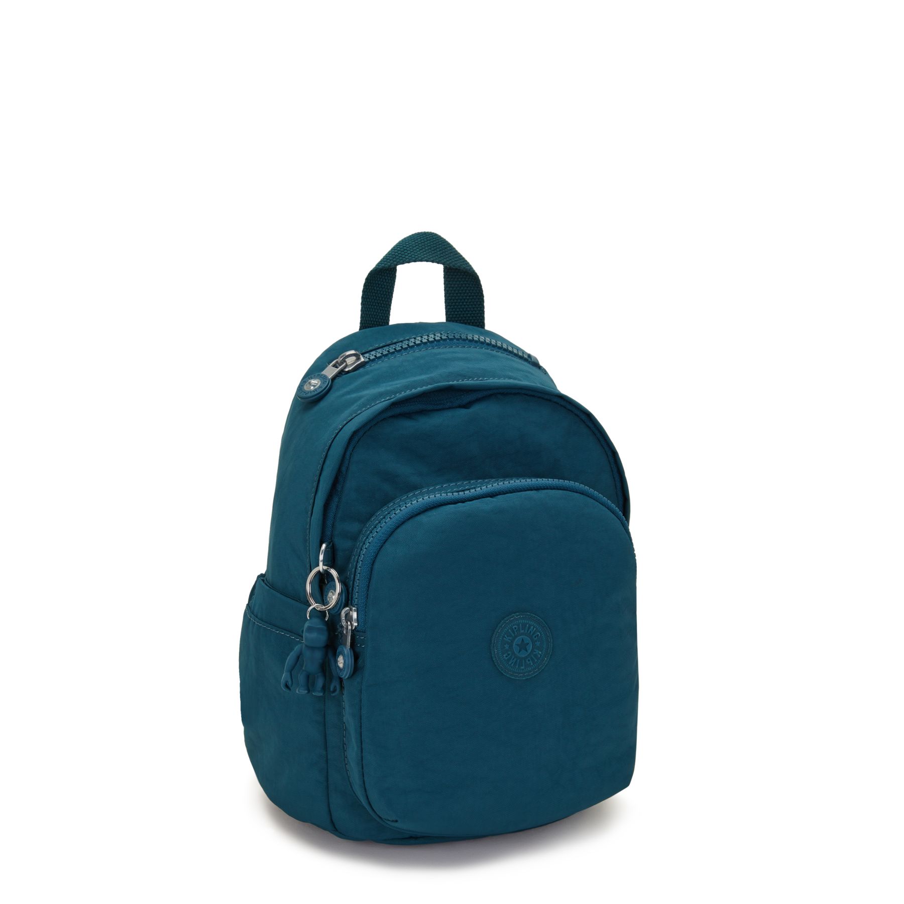 DELIA MINI Petit Sac à Dos avec Poche Frontale et Poignée Supérieure - Cosmic Emerald