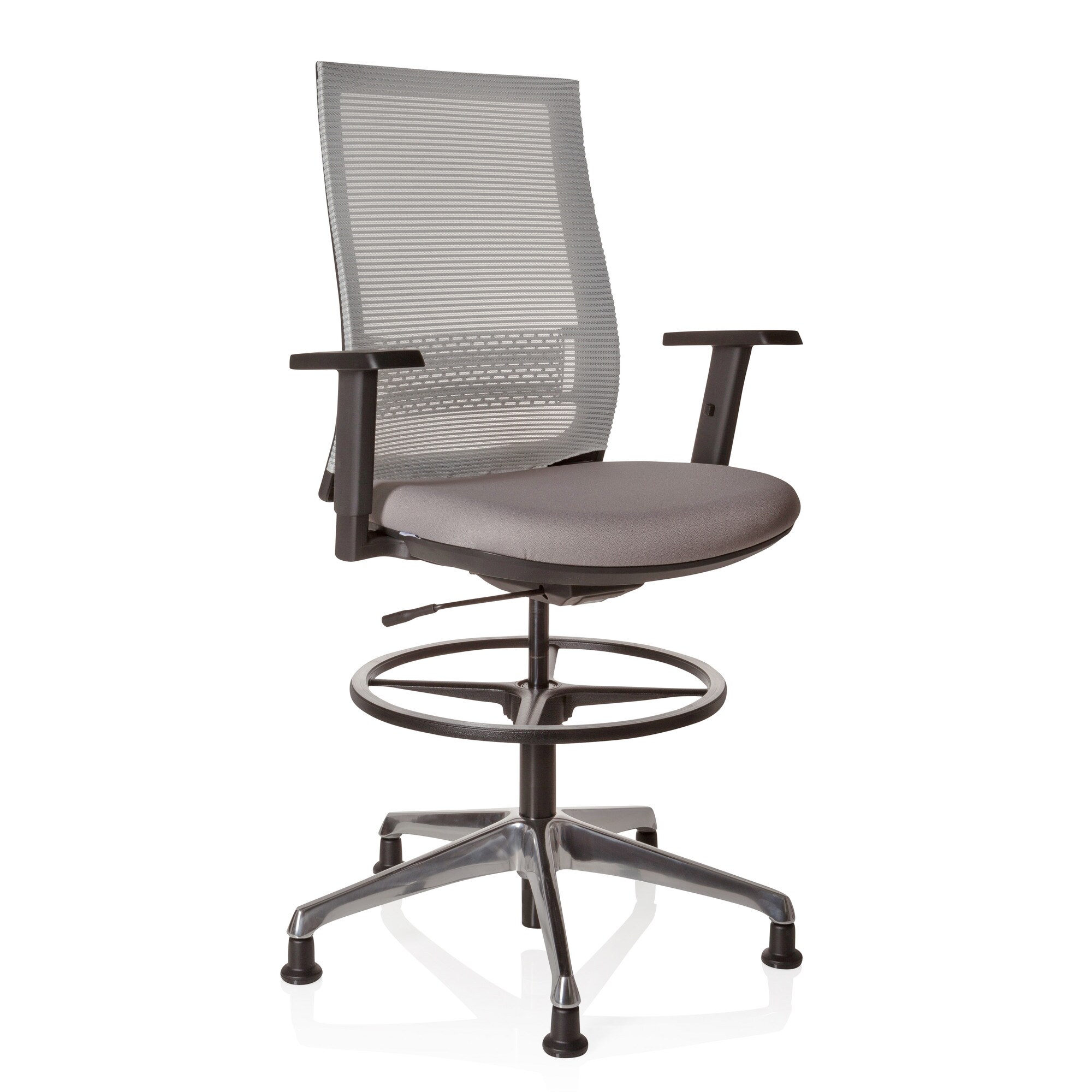Counterstuhl TOP WORK 99 Stoff/Netzstoff mit Armlehnen (höhenverstellbar) hjh OFFICE