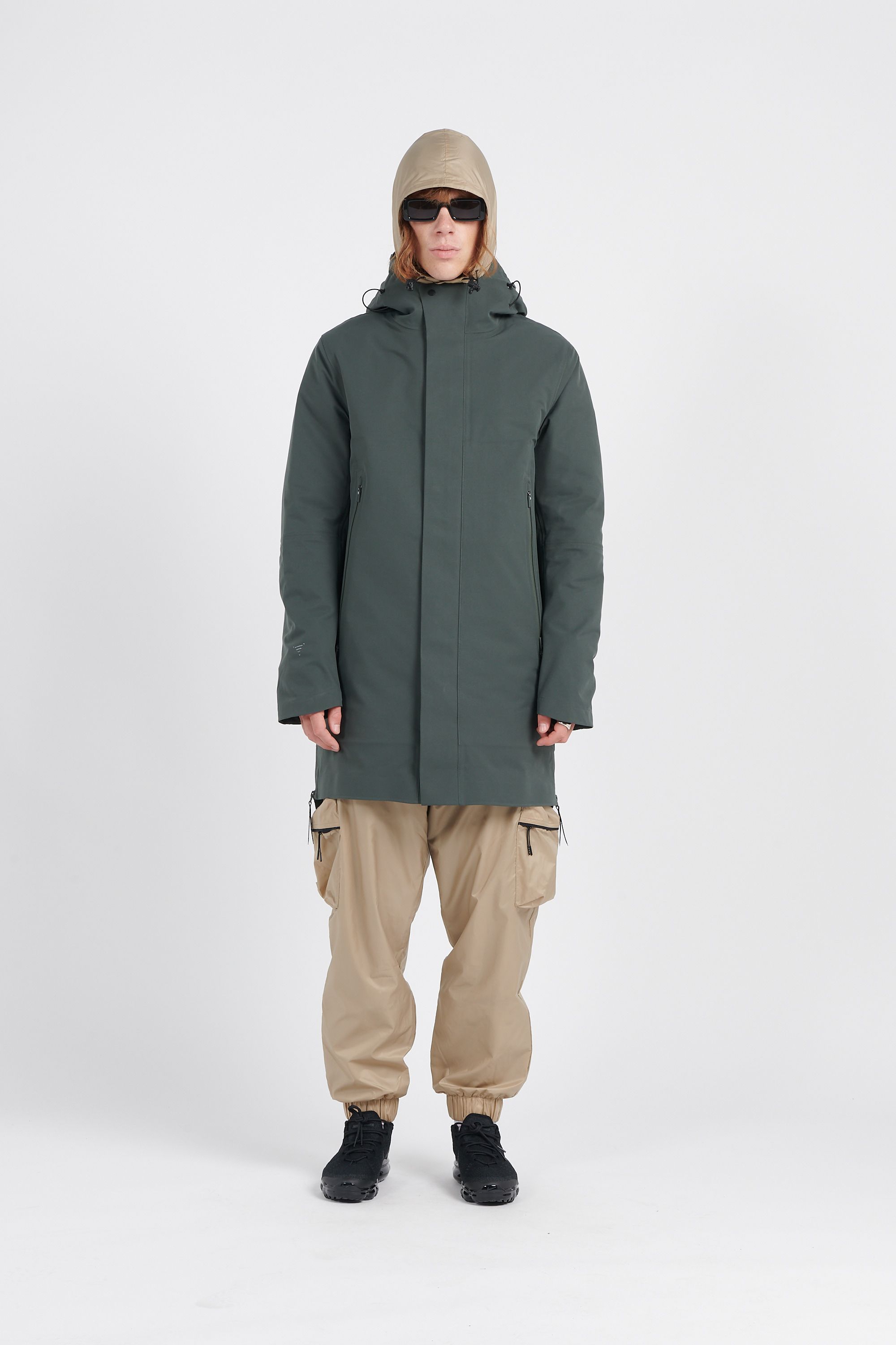 KRAKATAU Parka PARK QM434 PLANCK 52 URBAN CHIC Vert
