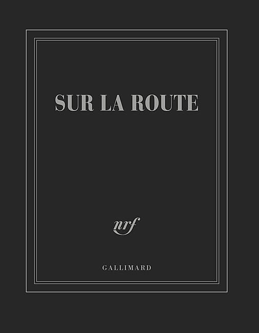 GALLIMARD - CARNET CARRE NOIR SUR LA ROUTE