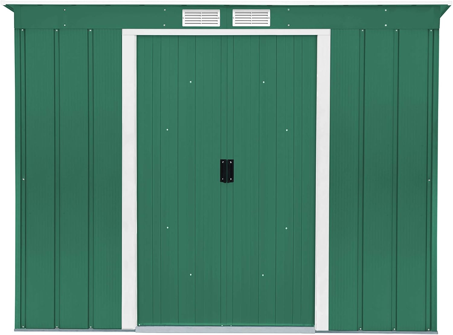 Duramax ECO 10 x 8 (7.28 m²) Abri de Jardin en Métal Galvanisé à Chaud, Abri de Stockage d'Outils, Structure de Toit Renforcée, Abri en Métal Sans Entretien, Vert
