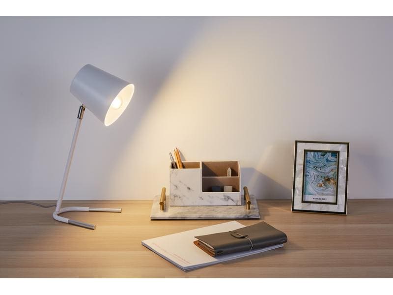 Pauleen Tischleuchte True Ally 1x E14 Weiss/Silber Tischleuchte, Weiss/Silber
