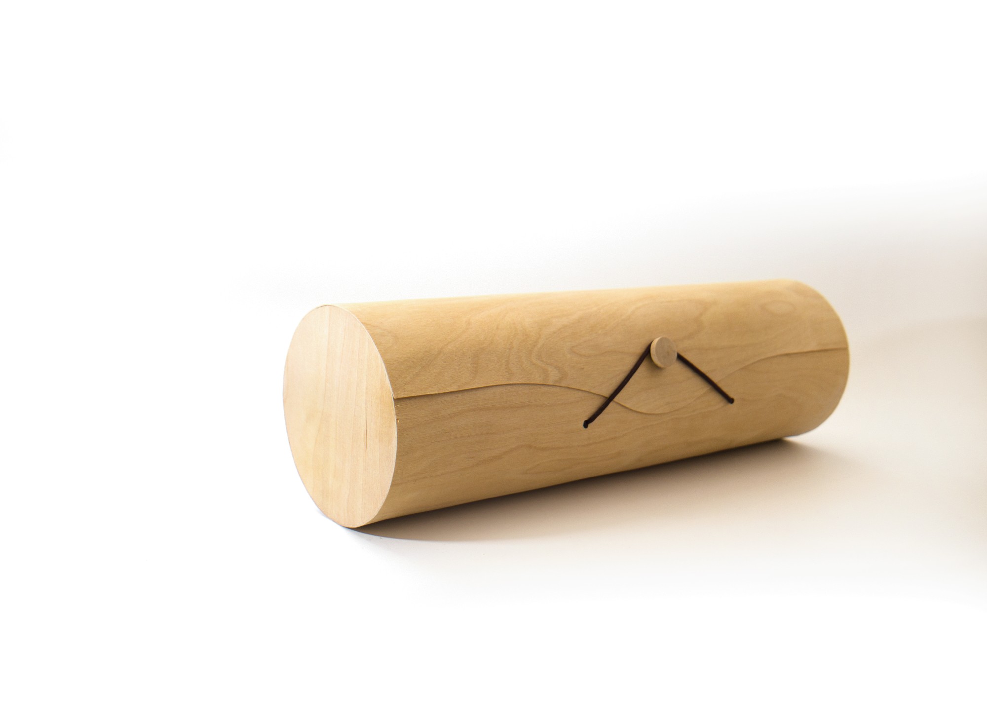 Box 'Tubelle', Birkenholzfurnier, B 36 cm, Ø 11 cm von fischer's lagerhaus