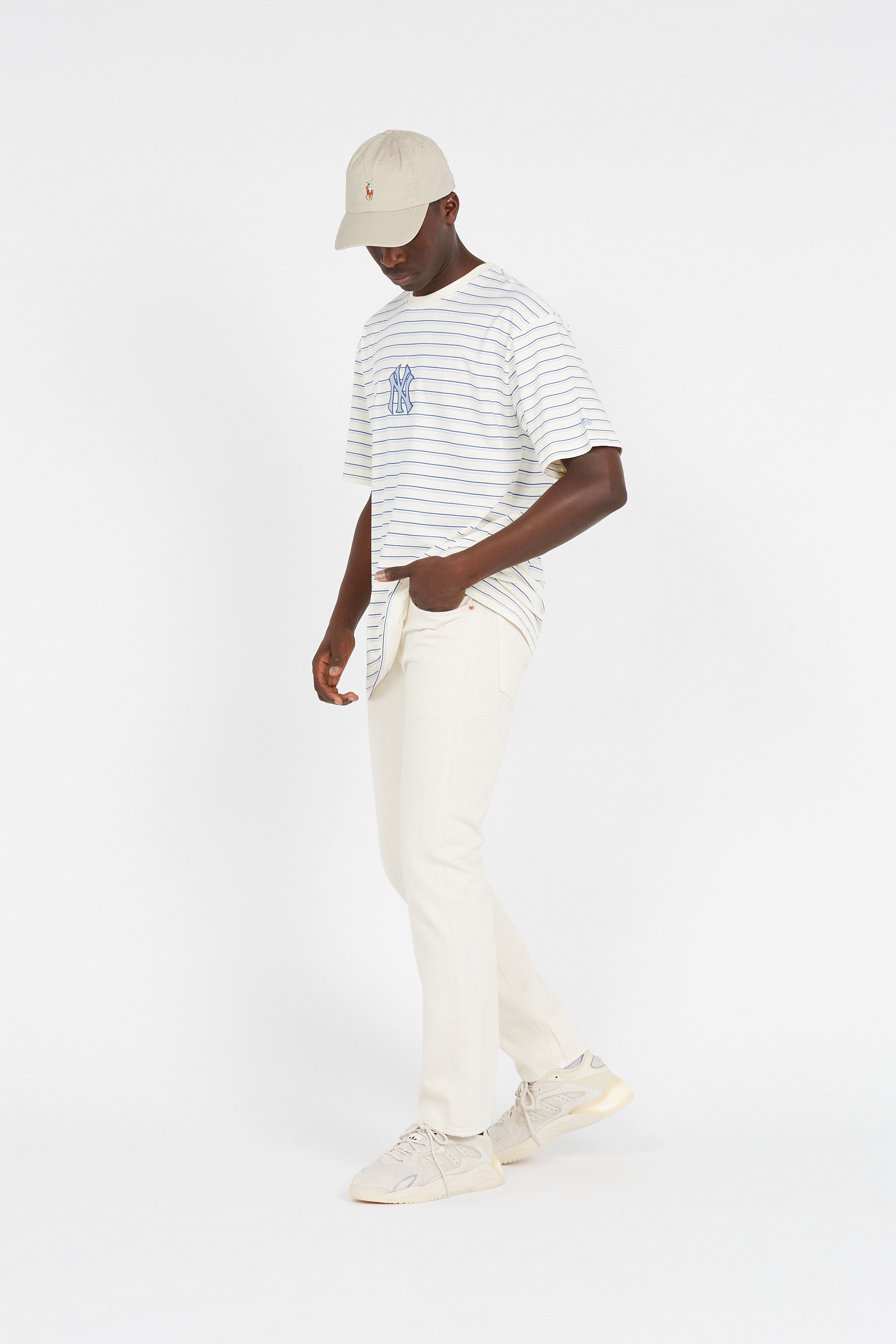 LEVI'S Jean droit  501 Beige