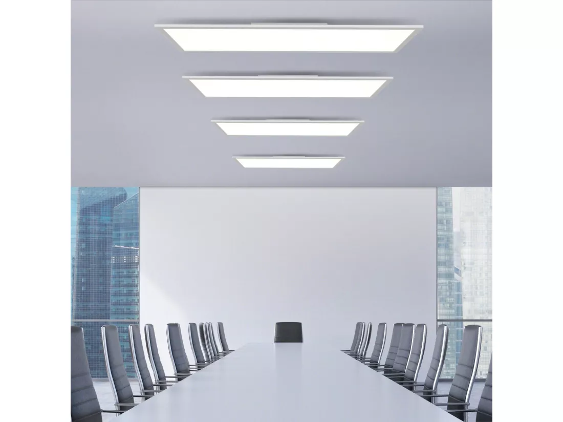 NETTLIFE Panneau LED 120x30 dimmable avec télécommande 40W noir
