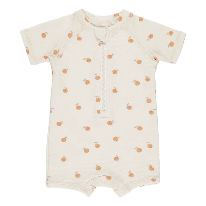 Quincy Mae Combinaison Anti-UV Oranges | Blanc cassé