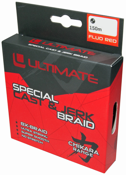 Tresse Ultimate Special Cast & Jerk Braid Rouge Fluo