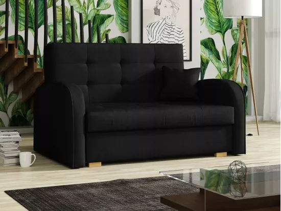 Canapé convertible Columbus 115, Boîte de literie, 85x133x98cm, Mobilier déjà assemblé